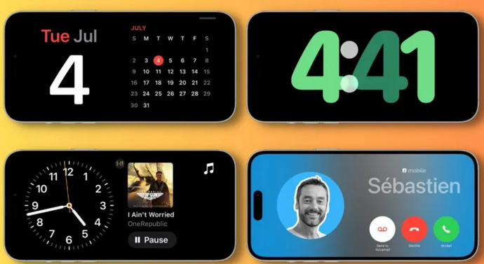 汉中苹果手机维修分享iOS17横屏充电待机显示有什么好处 