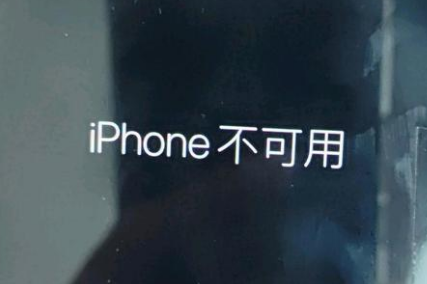 汉中苹果服务网点分享锁屏界面显示“iPhone 不可用”如何解决 