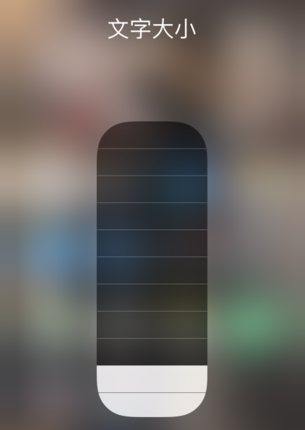 汉中苹果手机维修分享小技巧：在 iPhone 控制中心快速调节字体大小 
